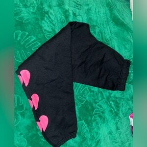 Myrrhe broken heart sweat pants EUC Small